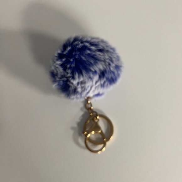 Set of Colorful Poms Keychains Fluffy Ball Faux Fur - Picture 15 of 15